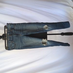American eagle next level stretch distressed jeggings size 6 EUC
